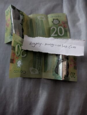 Achetez des faux billets de 20 dollars canadiens en ligne